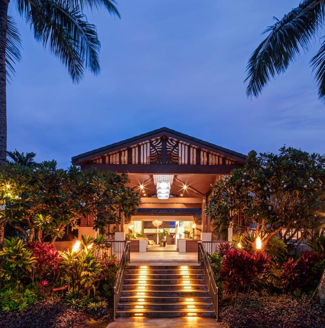 Outdoor view of Sheraton Kauai Coconut Beach Resort