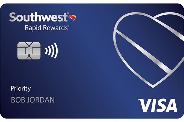 Clickable card art links to Southwest Rapid Rewards(Registered Trademark) Priority Credit Card product page
