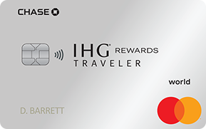 Clickable card art links to IHG(Registered Trademark) Rewards Club Traveler Credit Card product page