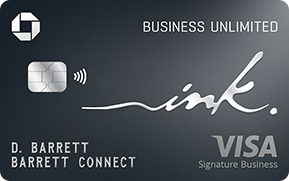 Clickable card art links to Ink Business Unlimited (Registered Trademark) credit card product page