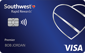 Clickable card art links to Southwest Rapid Rewards(Registered Trademark) Premier Credit Card product page