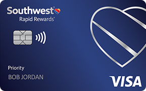 Clickable card art links to Southwest Rapid Rewards(Registered Trademark) Priority Credit Card product page