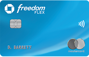 Chase Freedom Flex (Registered trade mark) credit card. NO ANNUAL FEE (dagger).