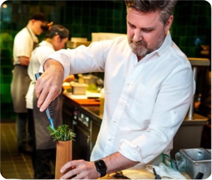 Chef John Fraser cooks for Marriott Bonvoy cardmembers at the new Michelin-Starred Lilac at The Tampa EDITION