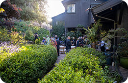 Marriott Bonvoy Cardmembers gather in Tyler Florence's backyard