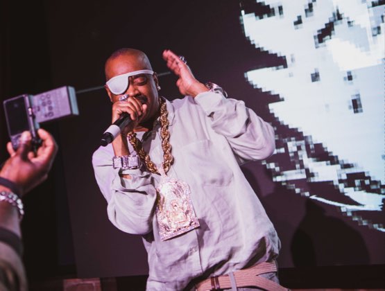 Rapper Slick Rick performing at Hip-Hop: Conscious, Unconscious