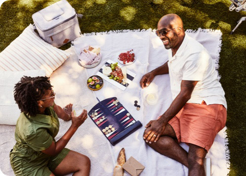 couple having a picnic