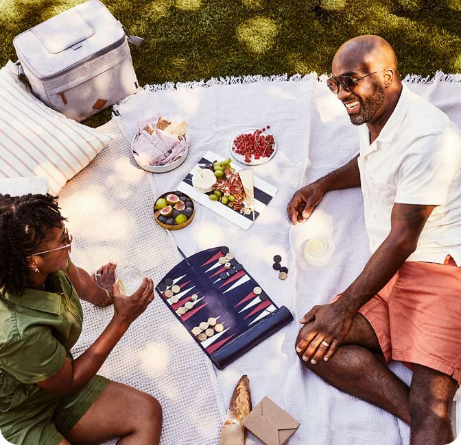 couple having a picnic