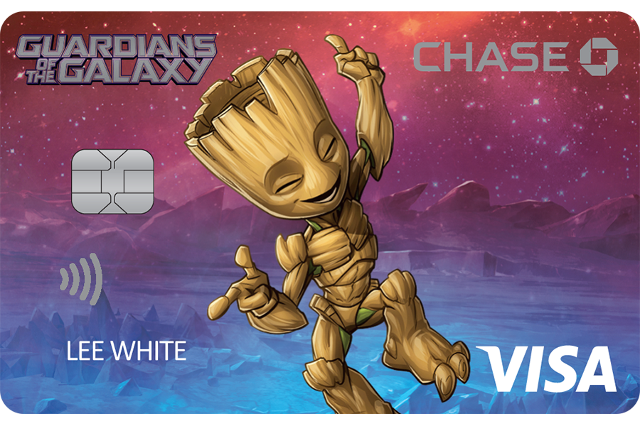 Disney Rewards VISA® Cards from CHASE with Groot design