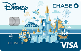 Disney Rewards VISA® Cards from CHASE with retro Castle design