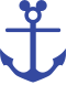 Anchor with Mickey mouse logo