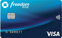 Chase Freedom Rise Credit Card. Visa Card