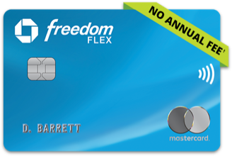 Chase Freedom Flex Credit Card. NO ANNUAL FEE. Mastercard