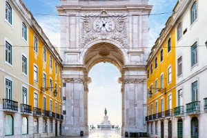 The Arco da Rua Augusta in Lisbon, Portugal