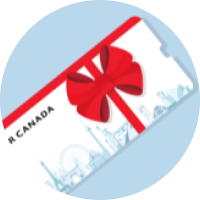 Icon of Priority Rewards Voucher wrapped with ribbon and a bow
