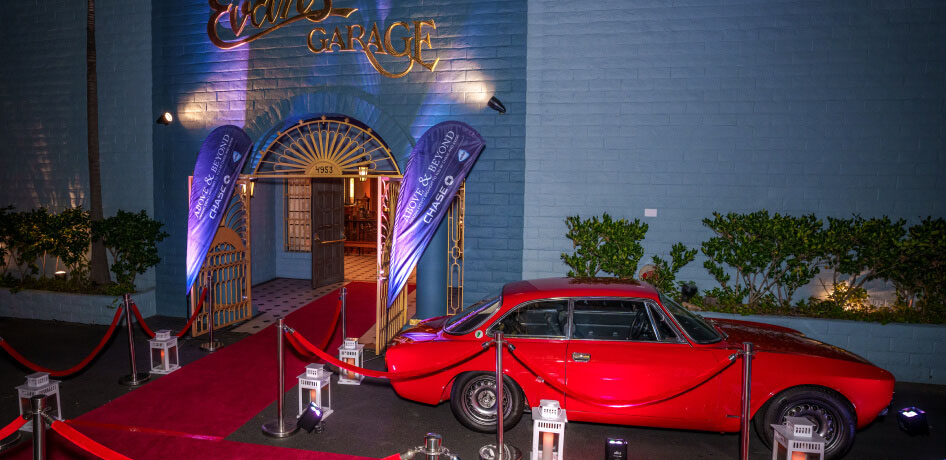 The exterior of Evan's Garage