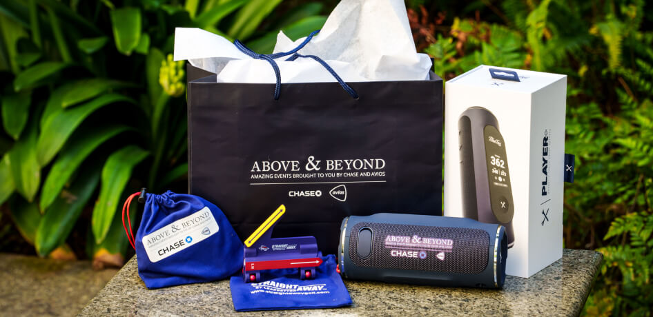 The welcome gift bag Cardmembers received