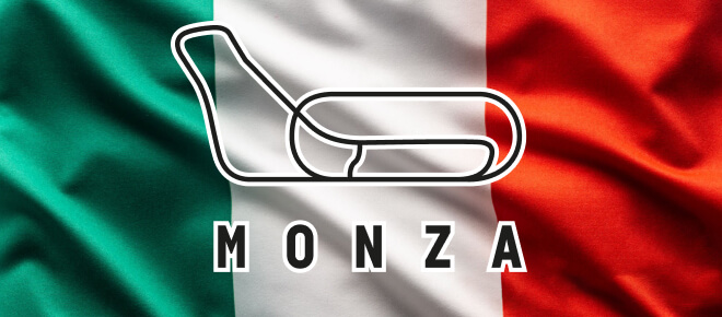 A diagram of the Italian Grand Prix track 