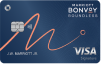 MARRIOTT BONVOY BOUNDLESS Credit Card. Contactless icon. VISA Signature.