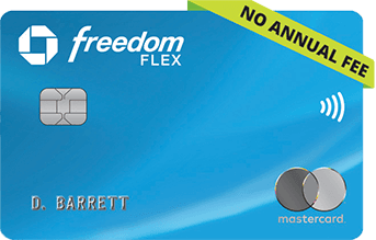 Chase Freedom Flex Credit Card. NO ANNUAL FEE. Contactless icon. Mastercard