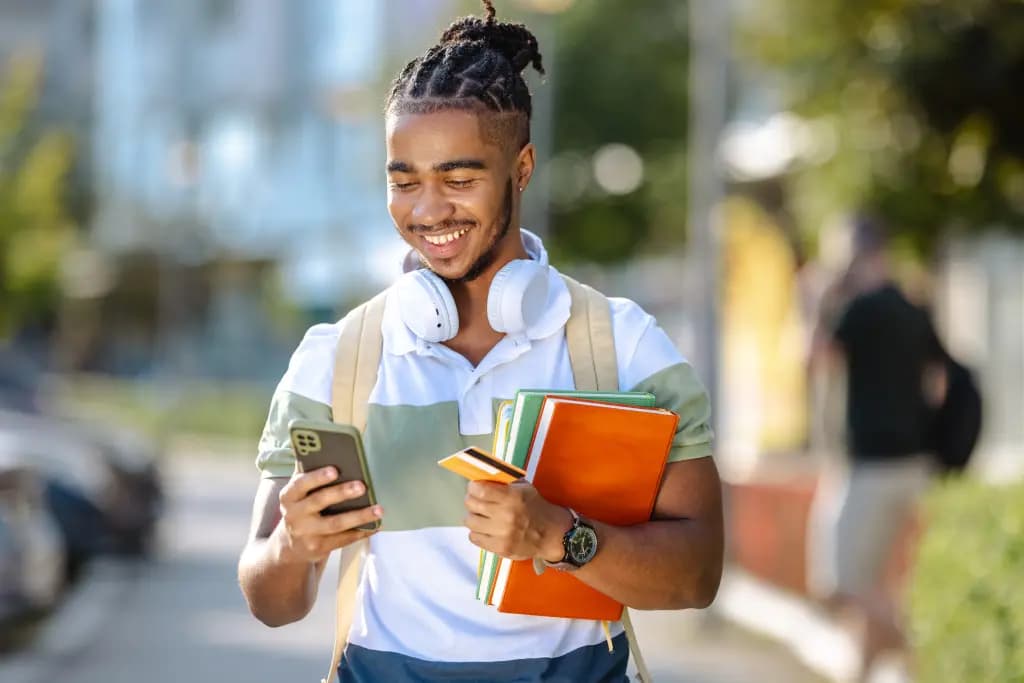 Person using credit card