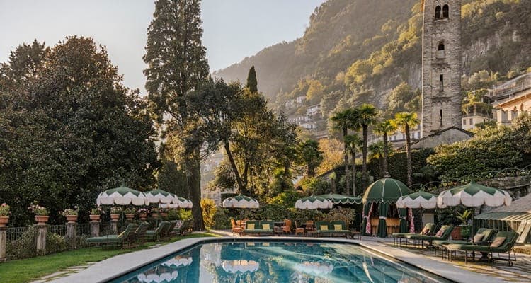 Hotel in Lake Como, Italy.
