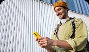 Person reviewing documents