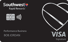 Clickable card art links to Southwest Rapid Rewards(R) Performance Business Credit Card product page