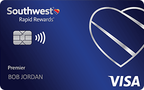 Clickable card art links to Southwest Rapid Rewards(R) Premier Credit Card product page