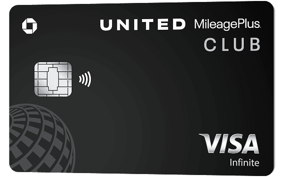 united club infinite card tilted