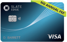 Clickable card art links to Slate Edge(R) Credit Card product page