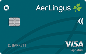 Clickable card art links to Aer Lingus Visa Signature(R) Credit Card product page