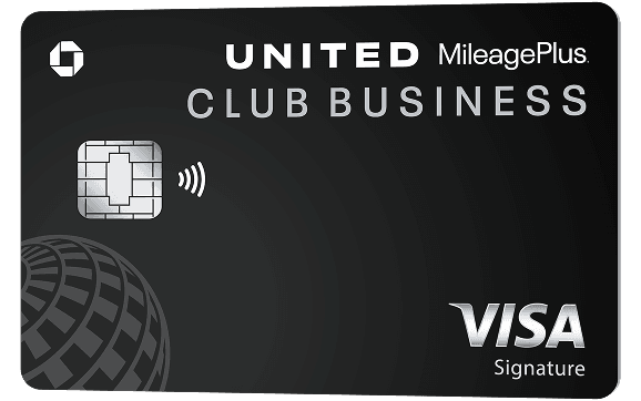 united club biz card tilted