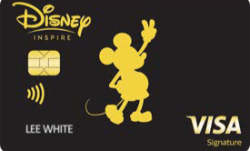 Clickable card art links to Disney(R) Inspire Visa(R) Card product page