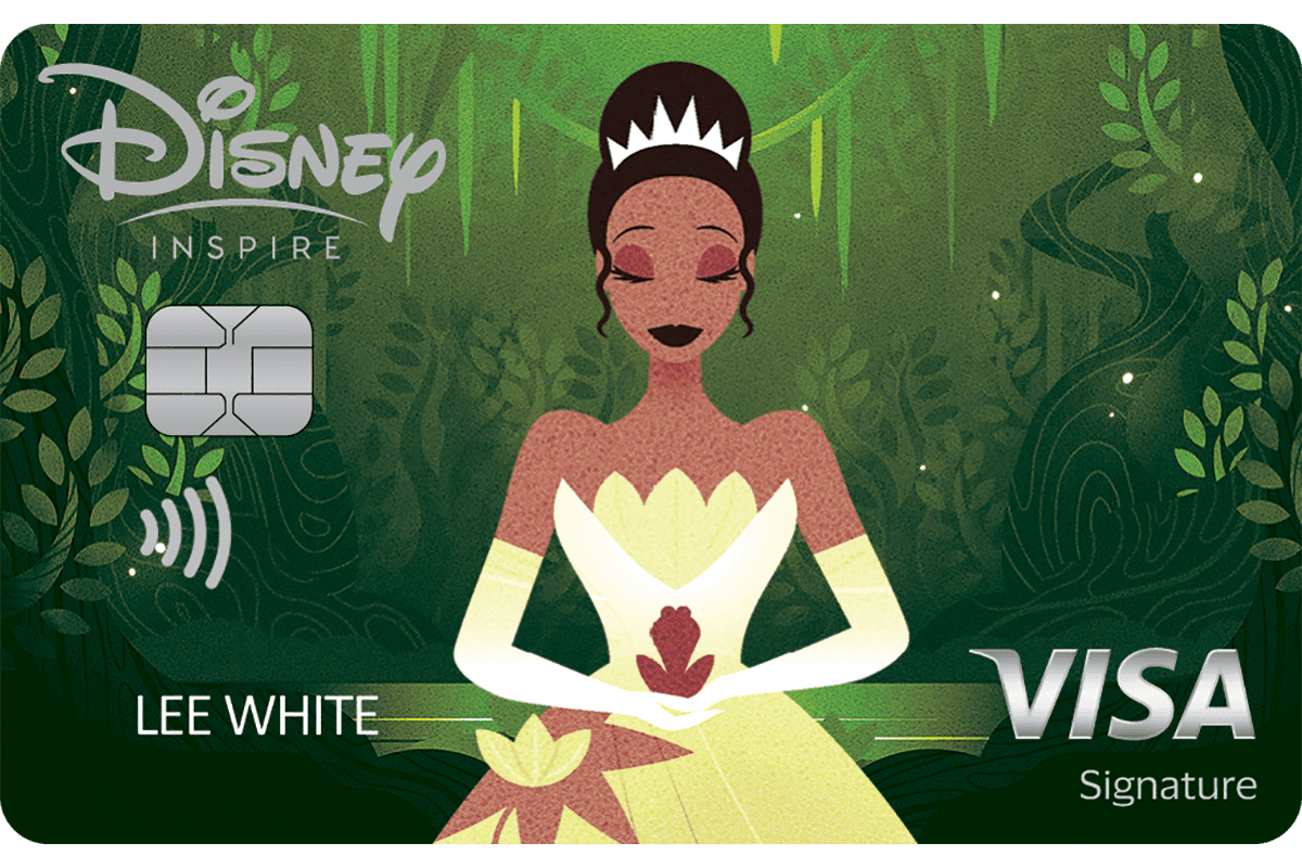 card disney inspire tiana