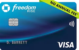 Chase Freedom Rise Credit Card. VISA.