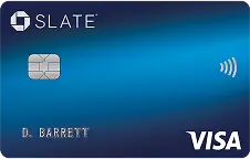 Chase Slate Credit Card. Visa Card