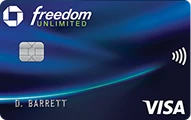  Chase Freedom Unlimited Credit Card. Visa Card