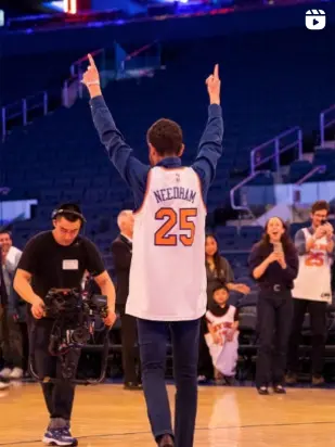 Sapphire Dinner on the court Instagram post