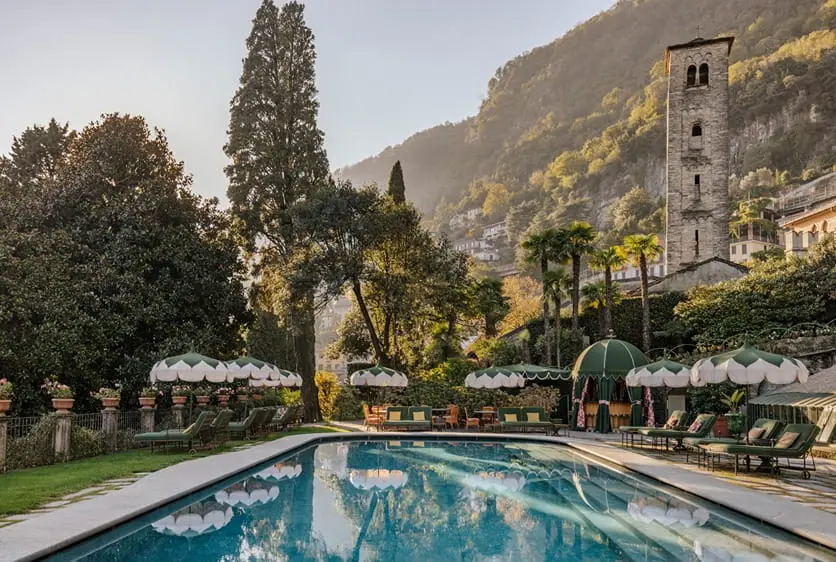 Hotel in Lake Como, Italy.