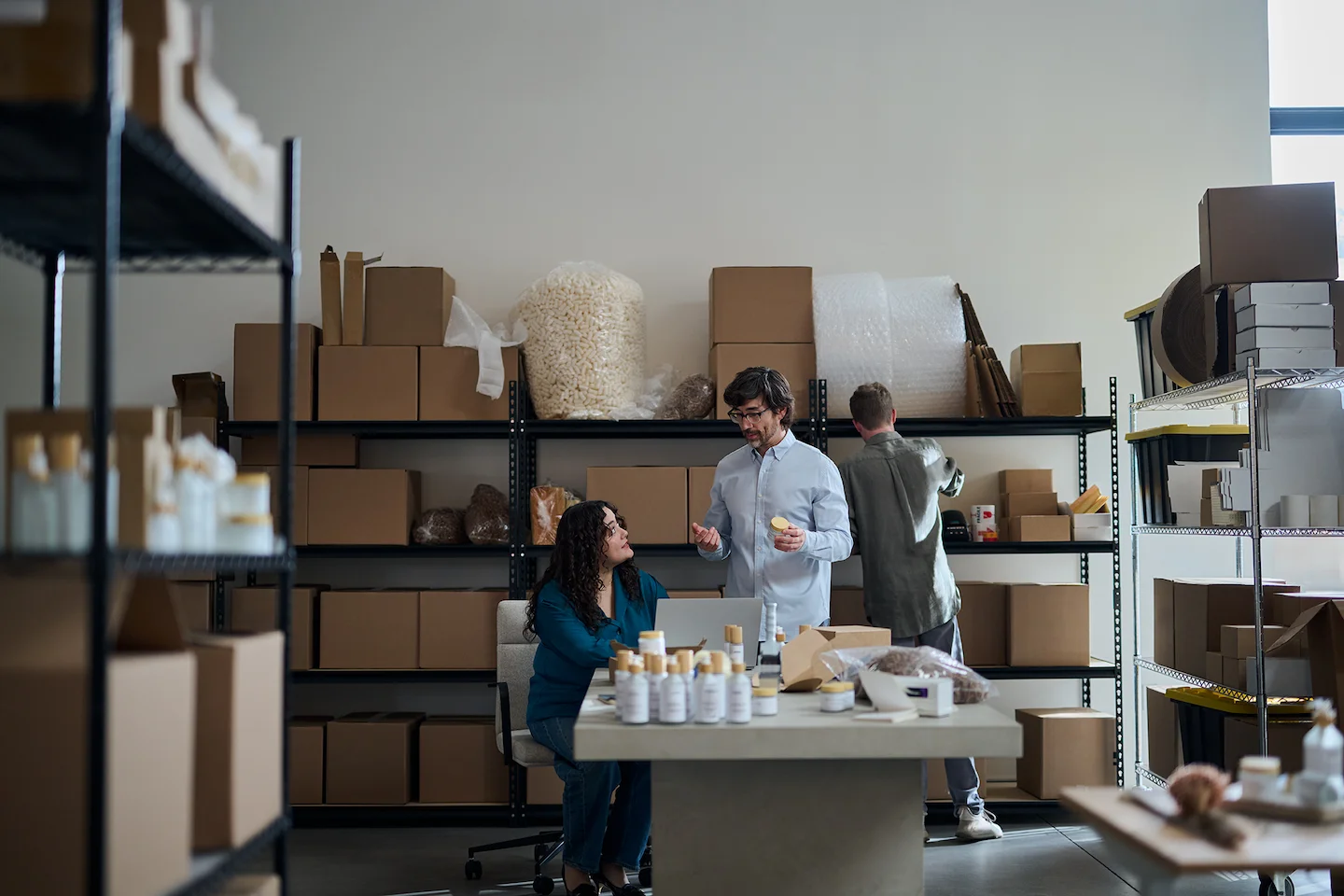 2 women looking down