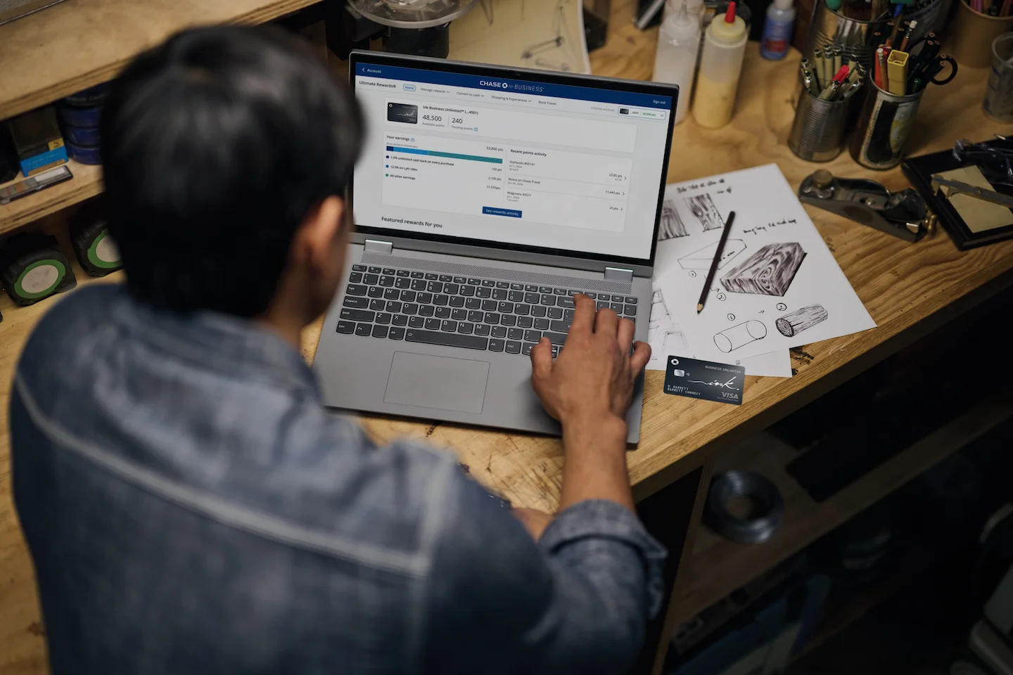 Worker making food with a smile