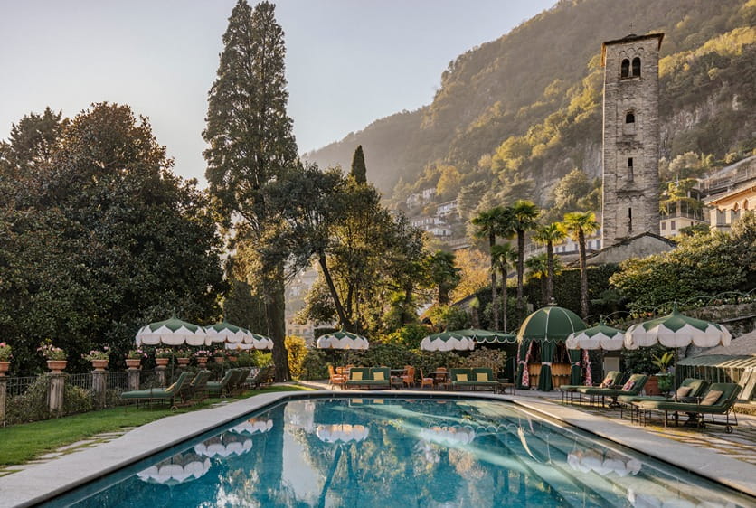 Hotel in Lake Como, Italy.