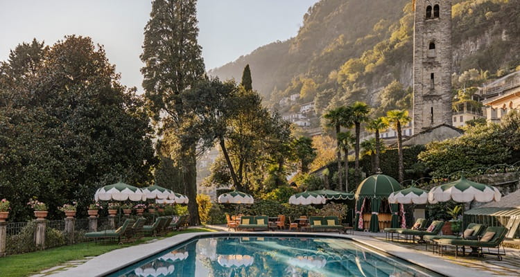 Hotel in Lake Como, Italy.