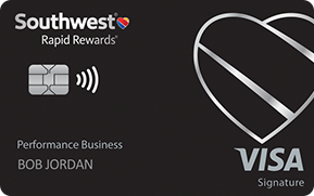 Clickable card art links to Southwest Rapid Rewards(R) Performance Business Credit Card product page