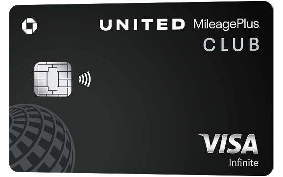 united club infinite card tilted