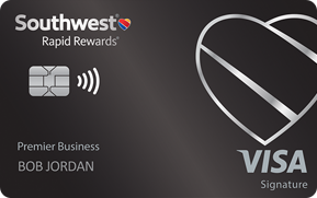 Clickable card art links to Southwest Rapid Rewards(R) Premier Business Credit Card product page