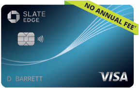 Clickable card art links to Slate Edge(R) Credit Card product page