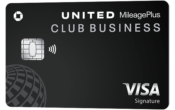 united club biz card tilted