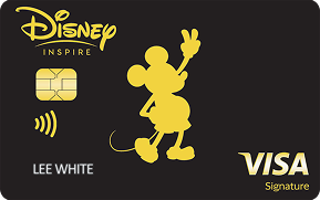 Clickable card art links to Disney(R) Inspire Visa(R) Card product page